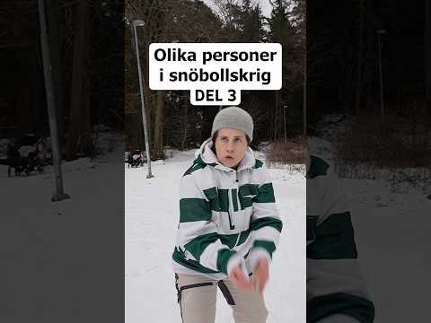 Vilken är du? 😆#humor #snö #snöbollskrig