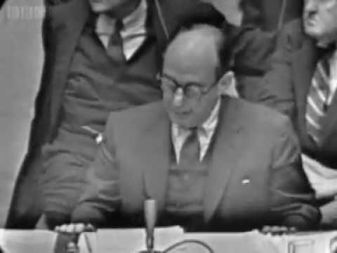 U.S. ambassador Adlai Stevenson at the UN 1962 Cuban Missile Crisis
