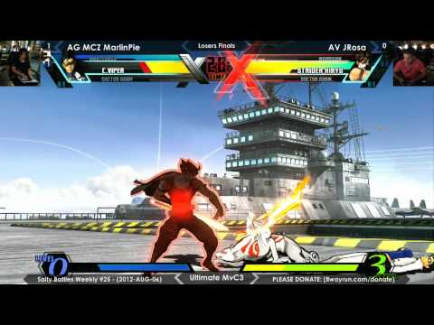 Salty Battles #25 - UMvC3 LF - AG MCZ MarlinPie VS AV JRosa