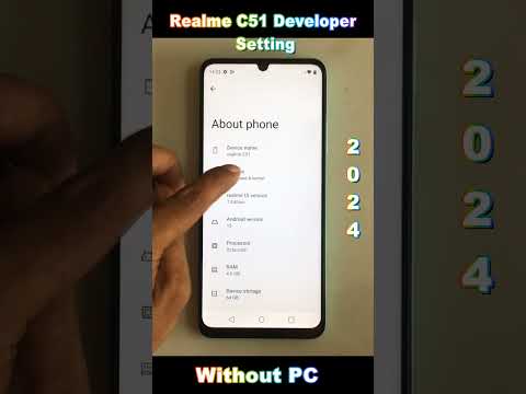 How to Realme C51 Developer Option Setting | Realme C51 Developer Option Setting on |Without Pc 2024