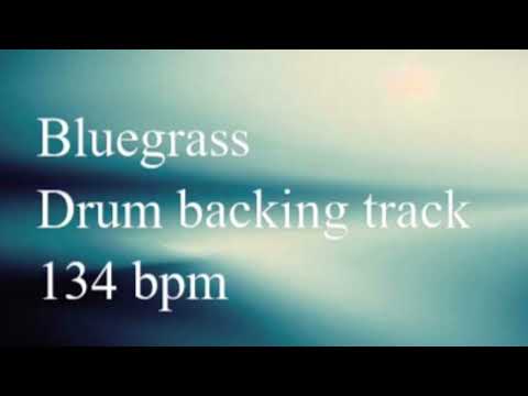 Bluegrass drum backing track 134 bpm
