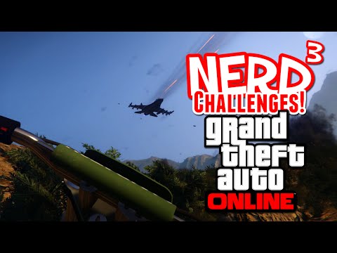 Nerd³ Challenges! FPS Jet Attack! - GTA Online