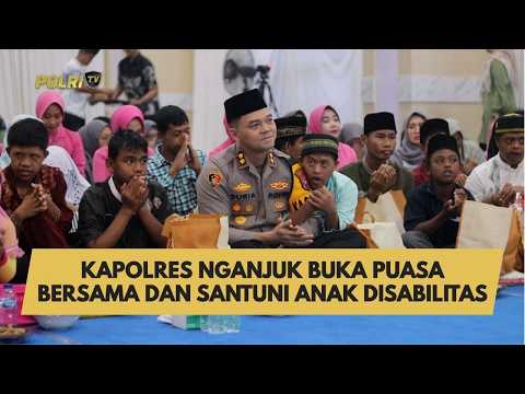 KAPOLRES NGANJUK BUKA PUASA BERSAMA DAN SANTUNI ANAK DISABILITAS