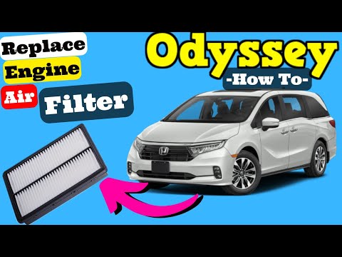 Honda Odyssey - Engine Air Intake Filter Replacement 2018 2019 2020 2021 2022 How to Replace Install