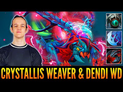 Secret.CRYSTALLIS Weaver Carry With Supporting From DENDI Witch Doctor Destroying Pubs - Dota 2