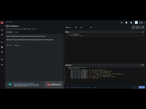 Codewars Python No Oddities Here