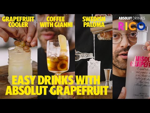 3 Grapefruit Vodka Cocktails | Absolut Grapefruit | Absolut Drinks With Rico