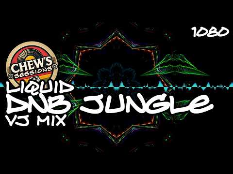 Liquid Jungle / Drum N Bass VJ Visual Mix — Smooth All-Vinyl DJ Set + Trippy Visuals