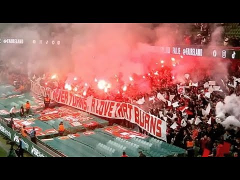 Pyro displays and fights as Derry win the cup! 4-0 13/11/22