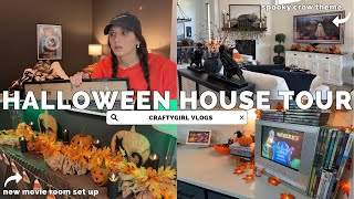 Halloween At Home 👻 Media Room & House Tour + Movie Binder DIY!