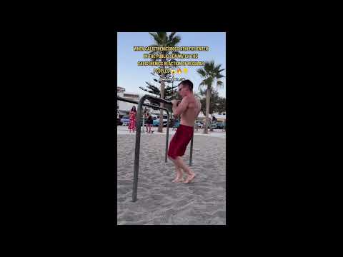 Insane Calisthenics skills in Public #shorts
