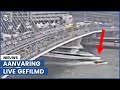 Heftig: keiharde botsing boten bij Erasmusbrug