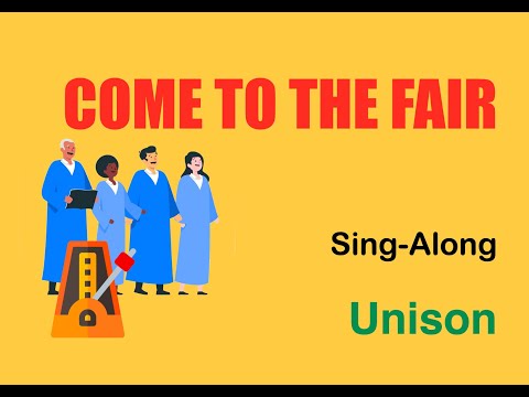 Come To The Fair (Martin) | A Major | 180 bpm | Sing-Along