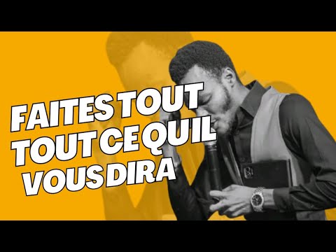 Rabbi MUBENGA_FAITES TOUT CE QU'IL VOUS DIRA (PRÉDICATION)