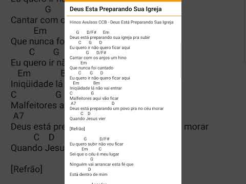 Deus Está Preparando Sua Igreja - Hinos Avulsos…