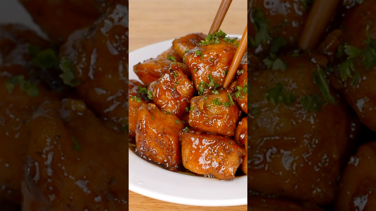 10-Minute Recipe! Honey Garlic Chicken Bites 🍯🍗🔥