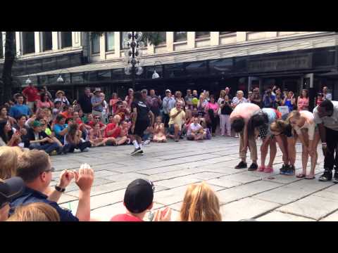 "Snap Boogie" Street Performing in Boston
