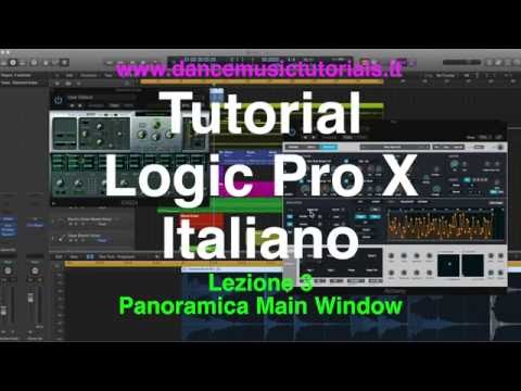 03 Panoramica Main window - Tutorial Logic Pro X Italiano