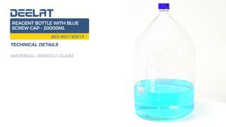 Reagent Bottle with Blue Screw Cap - 20000ml