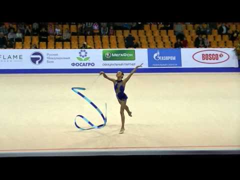 Davlatova Anora (UZB)  ribbon  Grand Prix Moscow 2012