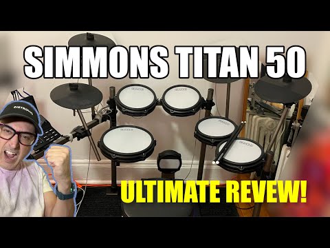Simmons Titan 50 Ultimate Review - New Simmons Drum Electronic Drum Kit 2022 - Best Cheap E-Drums!