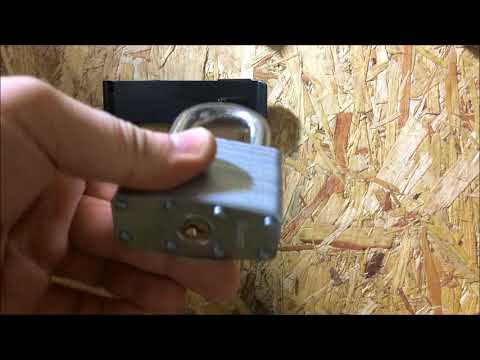 Ramset Mastershot versus heavy duty padlock shot in slow motion