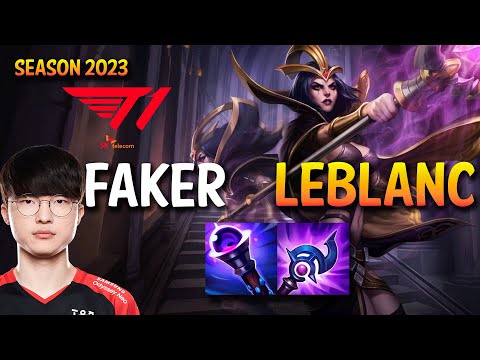 T1 Faker LEBLANC vs VEIGAR Mid - KR Ranked