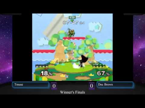 Melee Weekly 14 - Winner's Finals Tmuse (Marth) vs. Doc Brown (Captain Falcon)