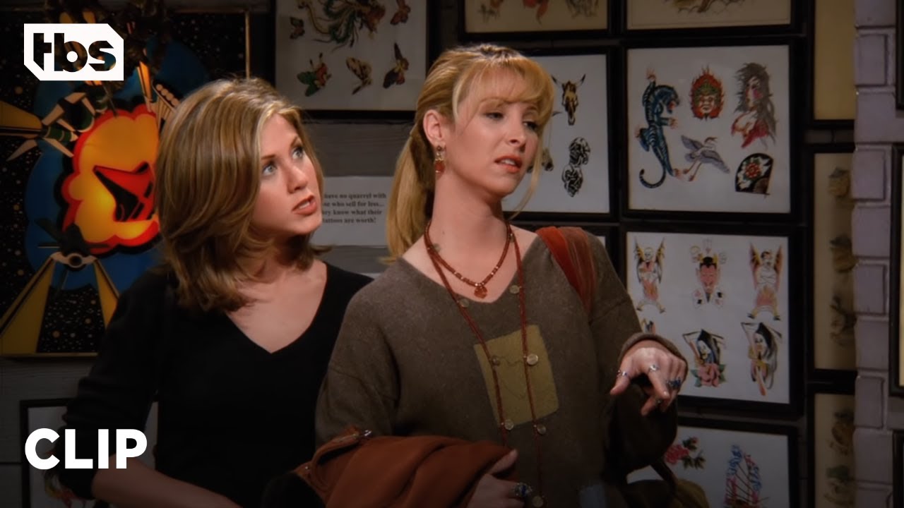 Friends: Phoebe and Rachel Get Tattoos (Season 2 Clip) | TBS