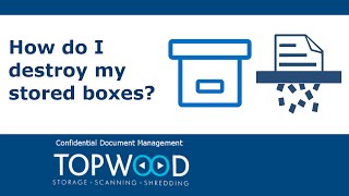 How do I destroy my stored boxes