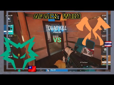 【R6S】APACS S3 Dire wolves vs FURY 中文轉播精華