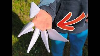 How to Make Paper Claws like Wolverine (Easy Origami Tutorial)