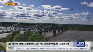 Vicksburg declares emergency as Mississippi River levels rise