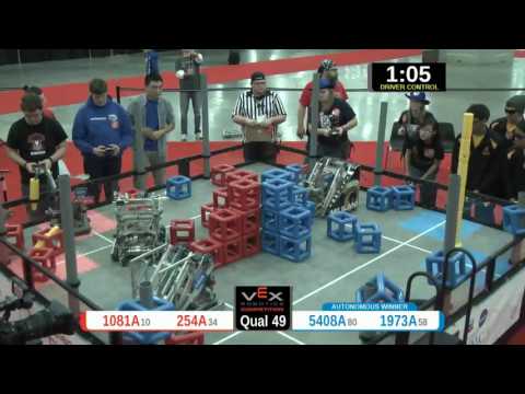 2015 VRC Sci Q49 - 1081A 254A vs 5408A 1973A - 24 to 65 - VEX Worlds 2015 - Science Division