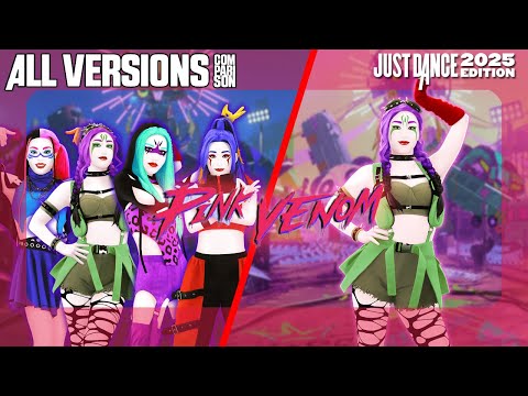 JUST DANCE COMPARISON - PINK VENOM | JUST DANCE 2025 [ALL VERSIONS]