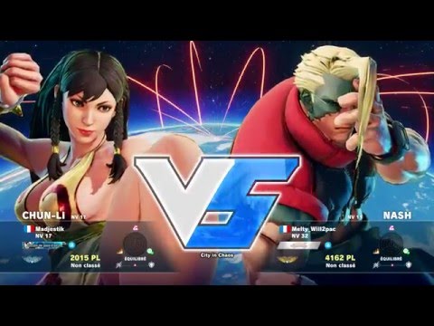 Madjestik ( Chun-li ) VS Will2pac ( Nash ) HD 1080p - Street Fighter 5