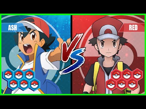 Pokemon Battle Pedia: Ash Vs Red (Red Game Team)