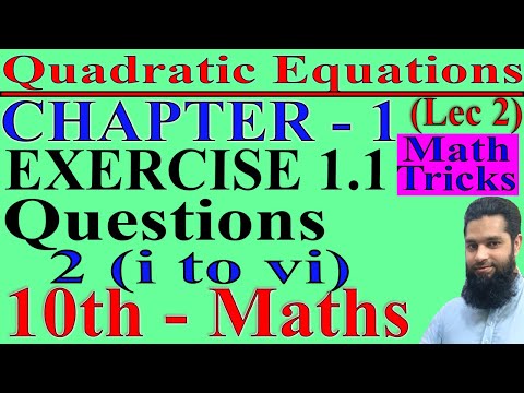10th Class Maths Solution, Ch 1, Lec 2 - Exercise 1.1 Question no 2(All parts Solved) |math solution