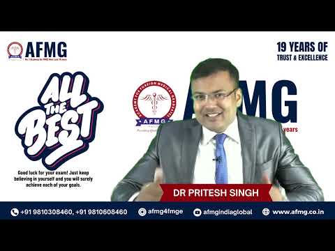 TEAM AFMG BEST WISHES FOR ALL FMGE ASPIRANT || DR PRITESH SINGH  || AFMGforFMGE/NExT