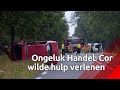 Het was een harde klap, de botsing zaterdagmorgen op de Peeldijk in Handel. Omwonenden reageerden...