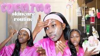 7 Step Evening Skincare Routine for glowy and clear skin! 🌿 | treating hyperpigmentation.