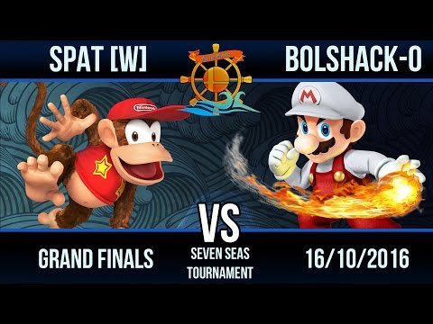 Seven Seas Tournament - Spat [W] (Diddy Kong) vs Bolshack-0 [L] (Mario)  - Grand Finals