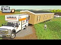 U HAUL TRUCK MOVING A HOUSE CROSS COUNTRY GOT STUCK FARMING SIMULATOR 2019