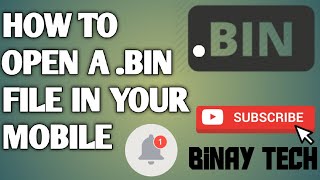 How to open a .bin video file in your mobile phone|Android|Hindi Tutorials