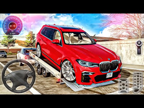 BMW X7 Car Games - Transporting Vehicles in Cargo 2022 - Farming Simulator 22
