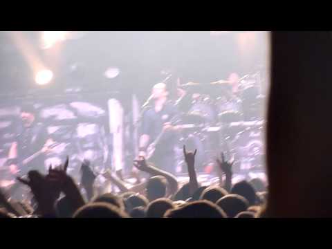 Michael Poulsen call on throwing beer idiot to fight on stage - Volbeat in Hohenems Austria 2013