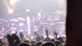 Michael Poulsen call on throwing beer idiot to fight on stage - Volbeat in Hohenems Austria 2013