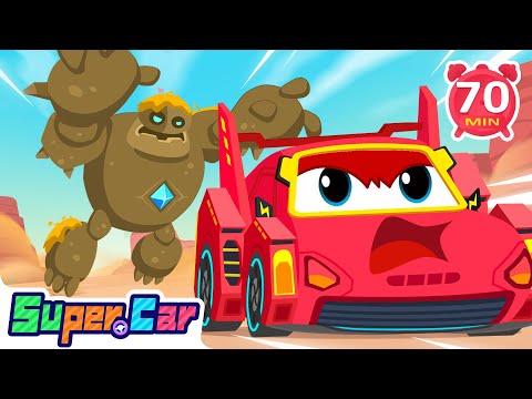 70 Minutes of Non-Stop Rescue Fun | Bravery & Adventure with Super Car | Rescue Car & Kids Cartoons