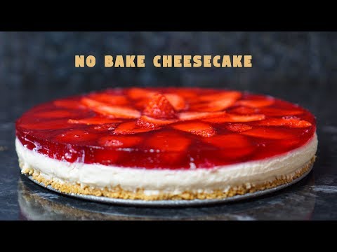No Bake Cheesecake | Easy Strawberry Cheesecake | Hungry for Goodies Video