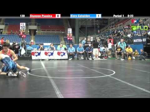 Junior WM 130 - Shannon Paaaina (Hawaii) vs. Kiera Gabaldon (Oregon)